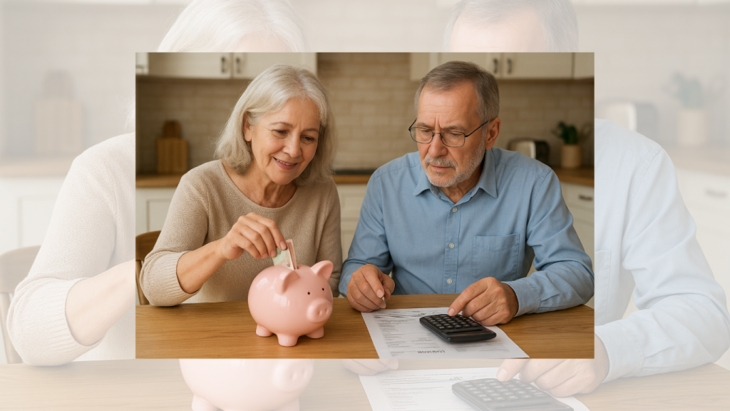 personne agees qui epargnent, retraités qui calculent leurs impôts